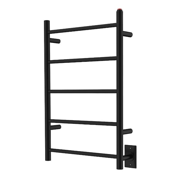 Freestanding/Wall Mount Hardwired Or Plug-In Towel Warmer, Black